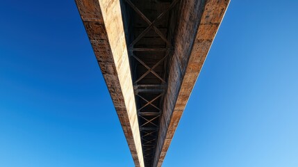 Low Angle Shot of Industrial Bridge Structure