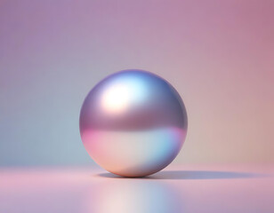 A pearl-like iridescent surface with subtle color shifts.