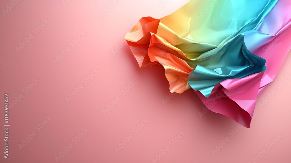 Poster shimmering holographic backdrop with iridescent rainbow foil details ethereal luminescent patterns a