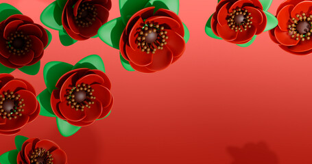 Poppy 3D Cartoon Render Background