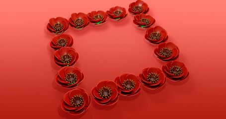 Poppy 3D Cartoon Render Background