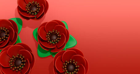Poppy 3D Cartoon Render Background
