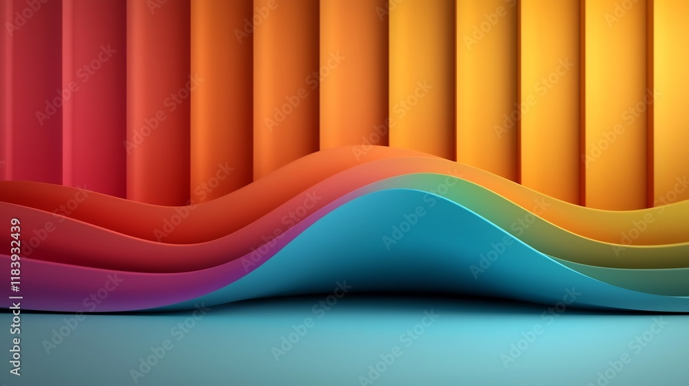 Poster visually striking holographic texture showcasing iridescent rainbow hues shimmering and refractive s