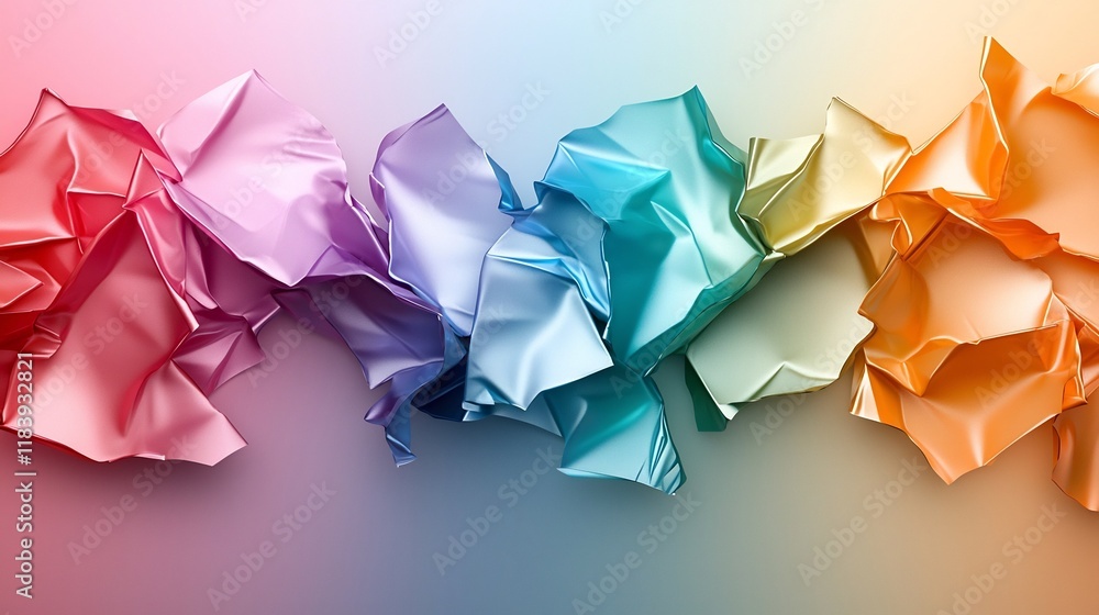 Aufkleber captivating holographic foil background featuring a kaleidoscopic display of vibrant rainbow colors 