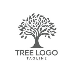 Obraz premium vector black tree of live icon on white background