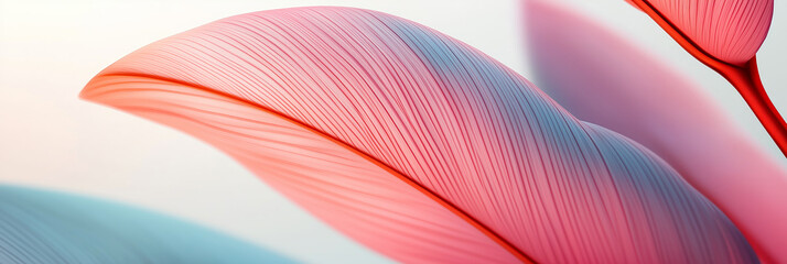 Pink leaves creating a soft and elegant background