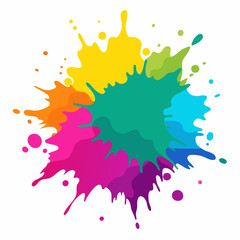 Abstract Paint Splash Vector Art - Bold and Dynamic Graphic