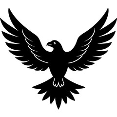 Flying Bird Silhouette Vector - Elegant Wildlife Design