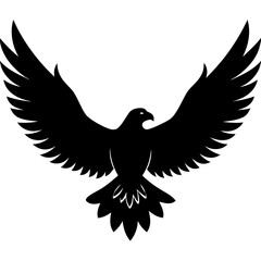 Flying Bird Silhouette Vector - Elegant Wildlife Design