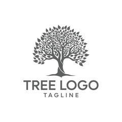 Obraz premium vector black tree of live icon on white background