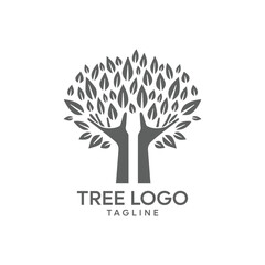 vector black tree of live icon on white background