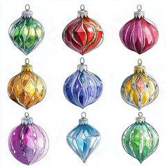 Magical crystal gem jewel drawing set, dungeons and dragons, dnd