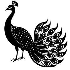 Decorative Peacock Vector Art for Creative Projects