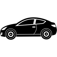 Black Sedan Car Vector Art for Designers and Creators