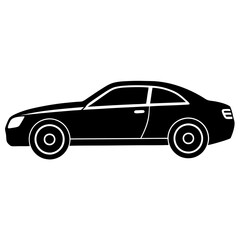 Black Sedan Car Vector Art for Designers and Creators