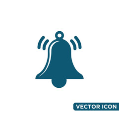 Obraz premium Simple Bell Icon Design Template 