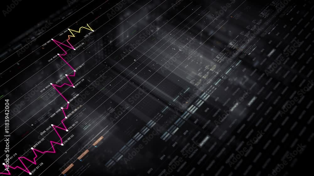Poster dynamic data visuals for business info graphics, animated charts, and data-driven insights for a bus
