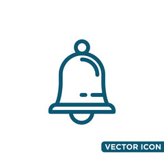Simple Bell Icon Design Template 