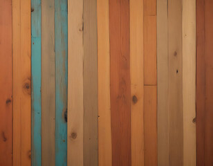 Fototapeta premium A recycled wood panel background with natural grain.