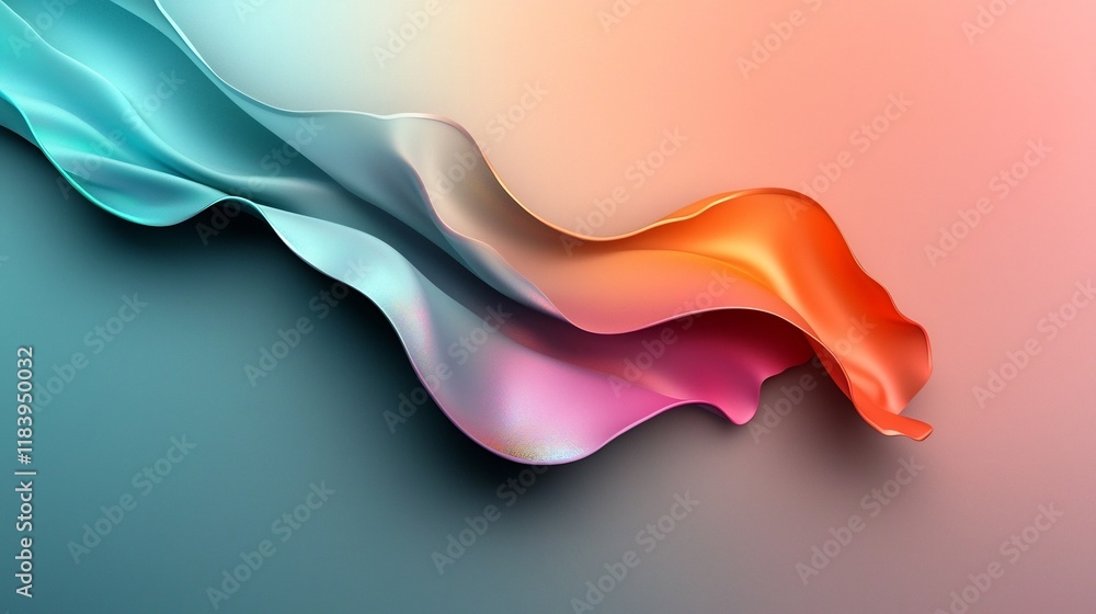 Aufkleber alluring holographic foil texture with prismatic rainbow colors and fluid iridescent patterns shimme