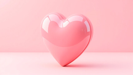 pink heart with pink ribbon