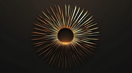 Sunburst rays. Isolated sun burst, retro lines sunshine embleme. Hipster sunrise, round summer sun sign. Vintage radial graphic utter vector elements