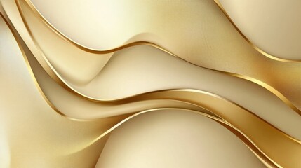 Obraz premium Gold abstract line arts background vector. Luxury wall paper design for prints, wall arts and home decoration, cover and packaging design.
