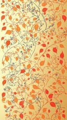 Obraz premium Elegant Minimalist Design Featuring Delicate Floral Patterns in Vibrant Colors for Celebrations Including Easter and Chinese New Year