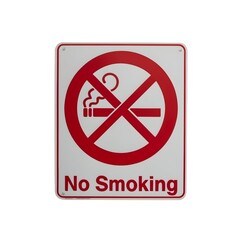 A clear no smoking sign, perfect for public areas.
