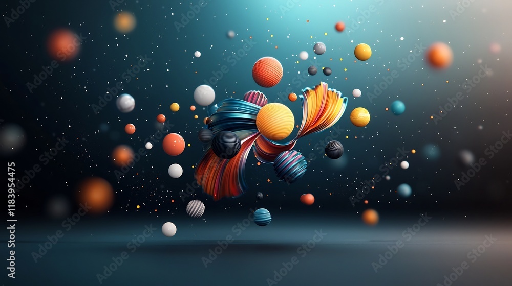 Aufkleber a mesmerizing and captivating digital featuring a holographic gradient with a hypnotic iridescent ra