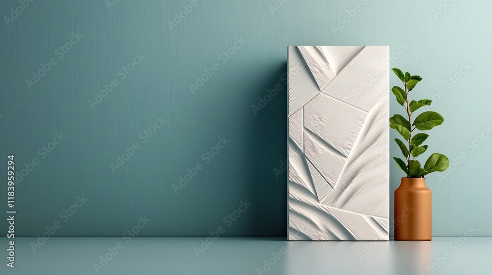 Aufkleber visually appealing renewable white paper packaging with embossed geometric patterns soy based metall