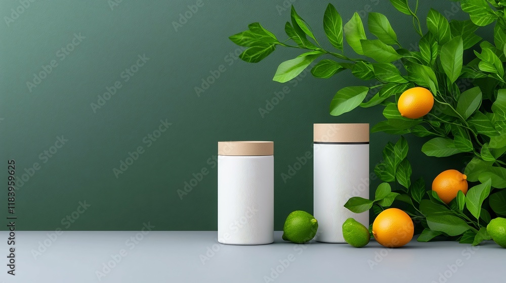 Aufkleber eco friendly and sustainable white paper packaging design with crisp clean lines tactile cardboard m