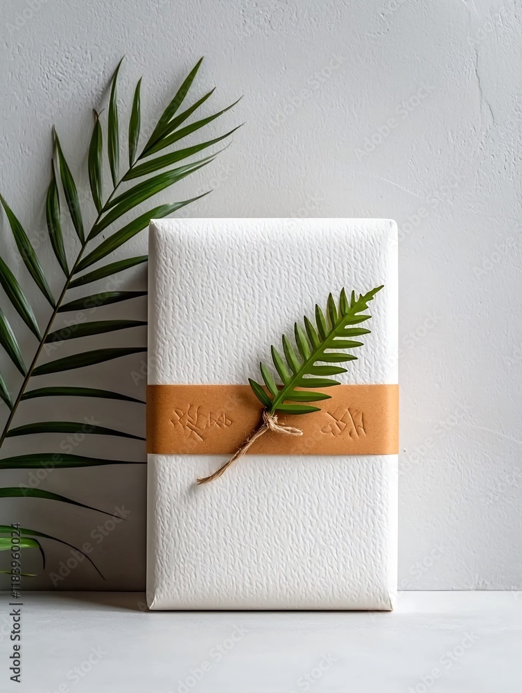 Aufkleber compostable white paper wrap for trendy and eco friendly product packaging in a carton box featuring