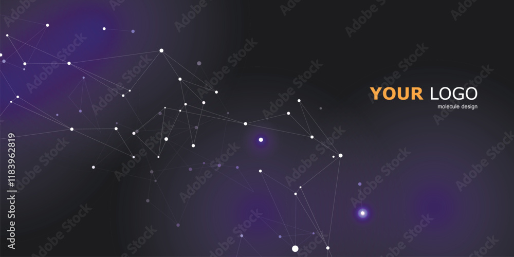 Poster Abstract technology connect background and structure network design