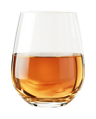Refreshing glass of apple cider on beverage high fidelity minimalistic style isolated on transparent background png