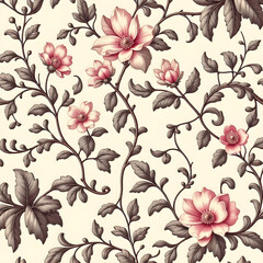 seamless pattern with flowers