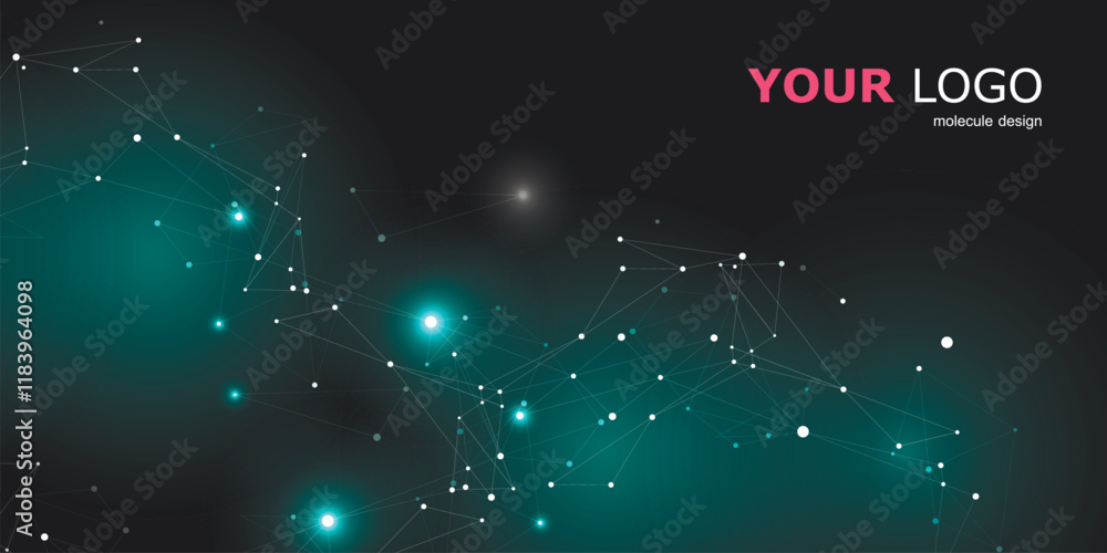 Poster Abstract technology connect background and structure network design