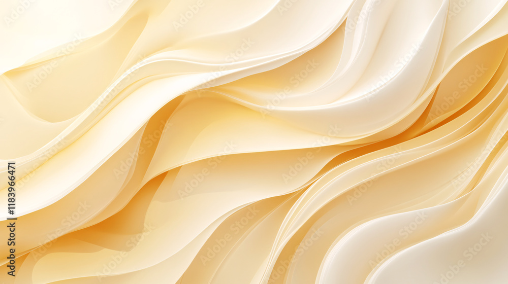Poster Simple and clean light-colored gradient transitioning between cream and white, showcasing a soft cloth texture.

