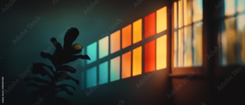 Poster radiant holographic texture showcasing a spectrum of iridescent rainbow hues pulsating and undulatin