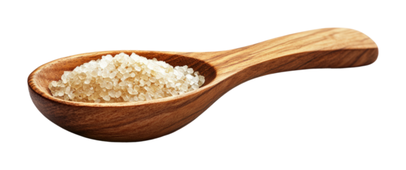 Spoonful of sugar culinary delight food close-up view sweetness concept isolated on transparent background png