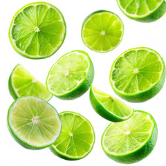 Juicy Lime Explosion Refreshing Citrus Burst Vibrant Green Goodness