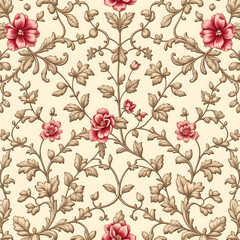 seamless pattern with flowers