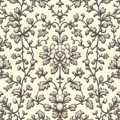 seamless pattern with flowers