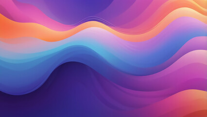 Abstract wavy background with modern gradient colors. Trendy liquid design. Motion sound wave. Vector illustration for banners, flyers and presentation.	