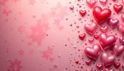 Obraz premium background with hearts