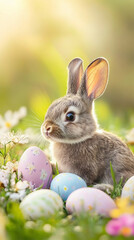 かわいいイースターの子うさぎ　Generated image