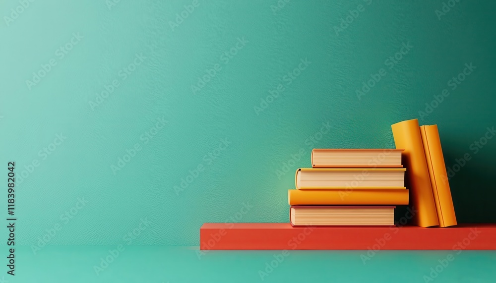 Poster smart library concept. rfid-enabled shelves that track community borrowing patterns to design person