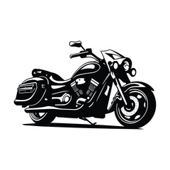 Fototapeta premium Motorbike vector illustrator monochrome style