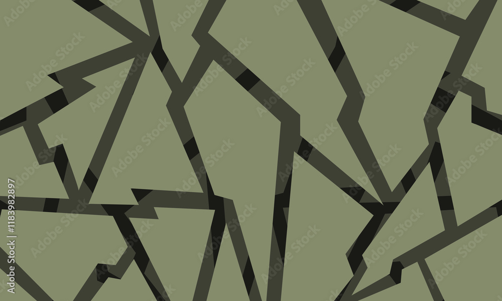 Aufkleber a seamless abstract pattern of geometric shapes in a camouflage style. the design features interlock