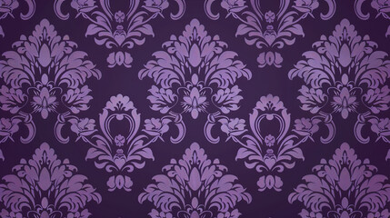 purple violet floral pattern wallpaper
